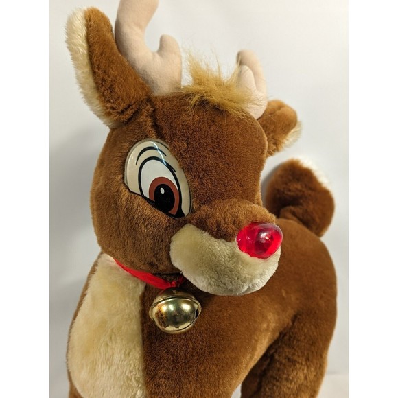 VTG Applause 20” RUDOLPH The Red Nosed Reindeer Musical Light-Up Standing Plush - Picture 3 of 8